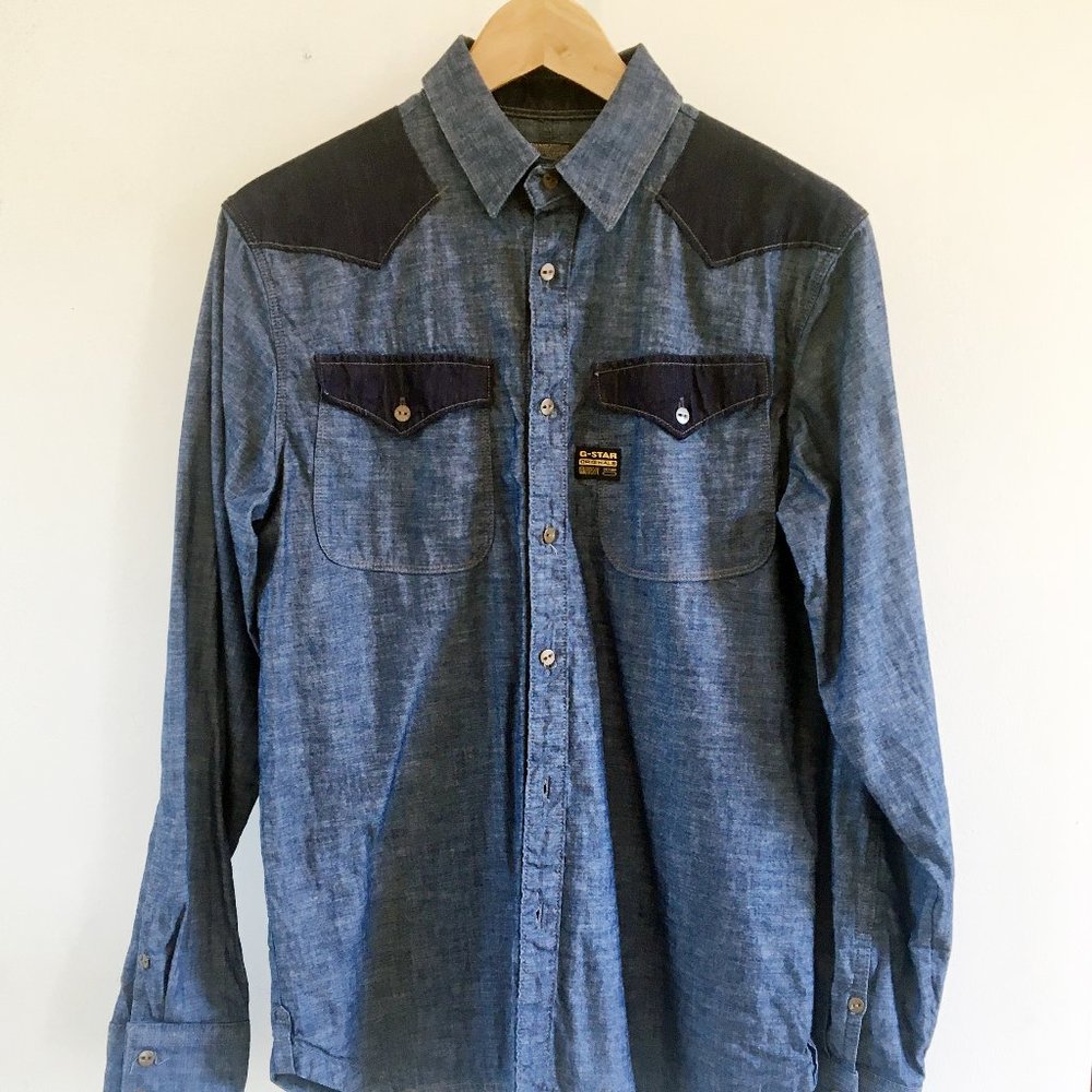 G Star Raw Western Denim Shirt
